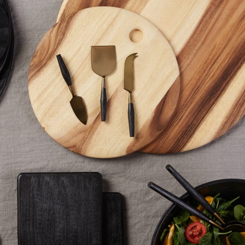 Arendal Aged Bronze Cheese Set - Image 3