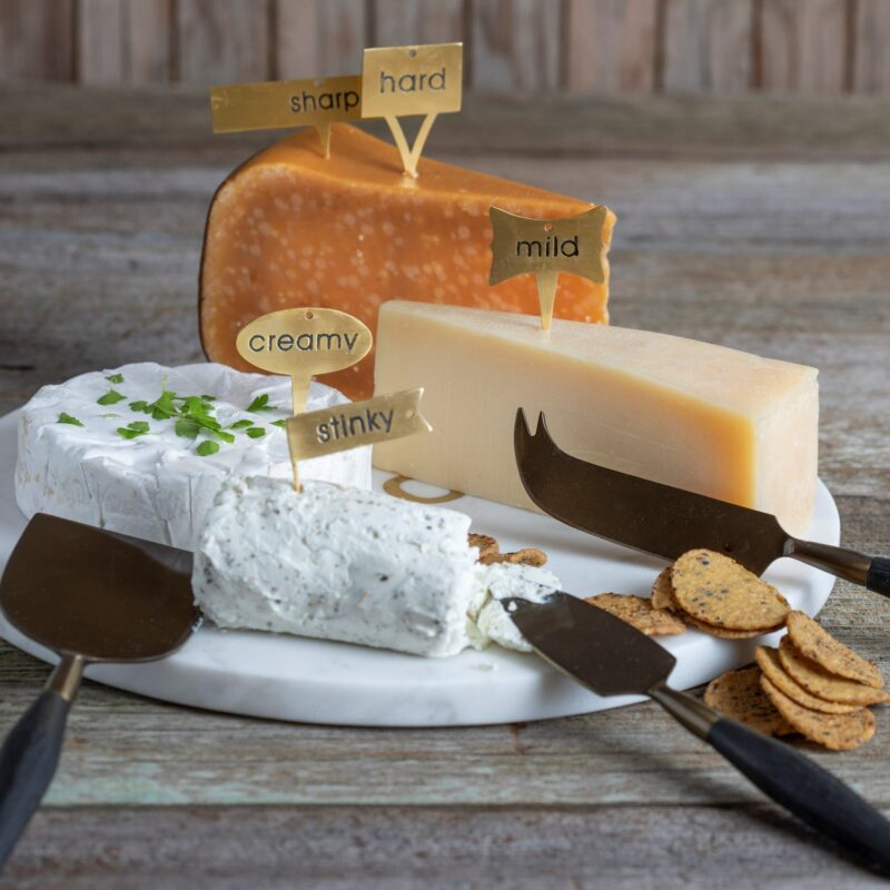 Arendal Aged Bronze Cheese Set - Image 2