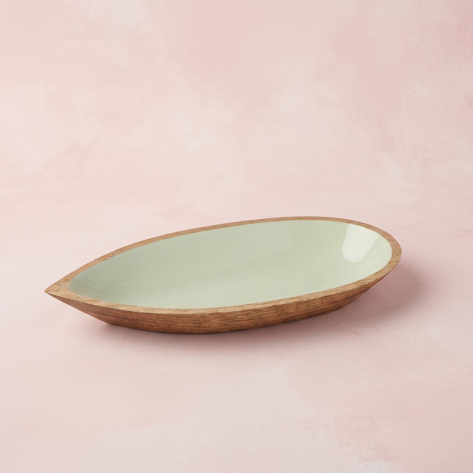 Grand bol ovale Madras, Menthe