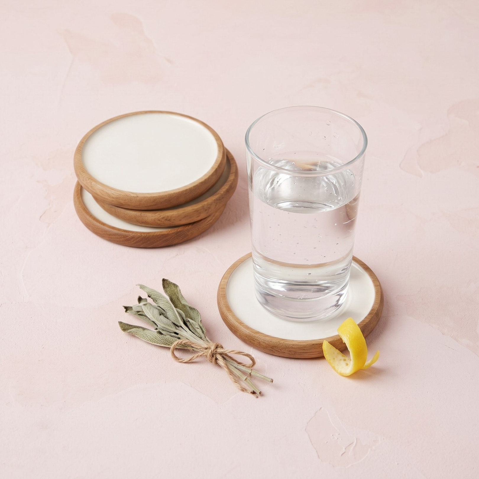 Sous-verres ronds Madras Curva, lot de 4 - Image 2