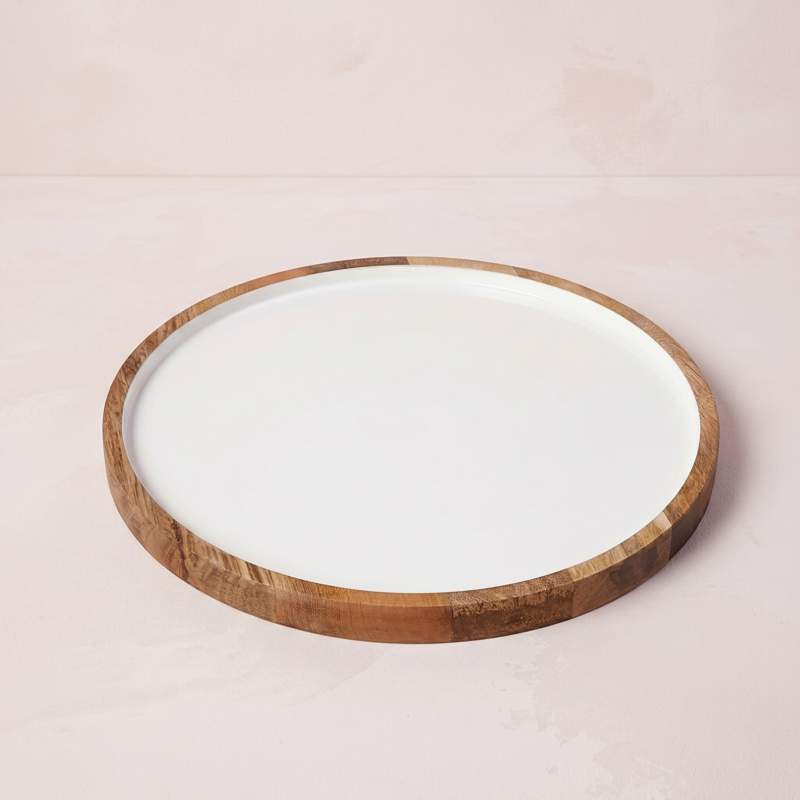 Assiette de présentation ronde Madras Classic