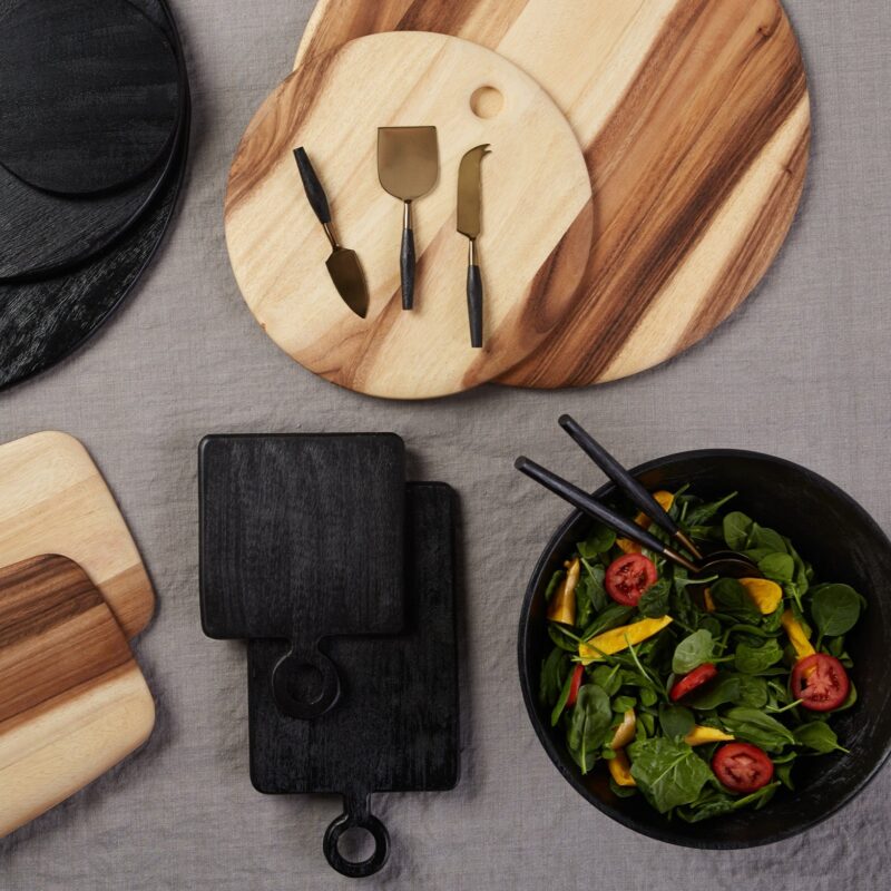 Acacia Round Board with Tapered Edge, Extra Large - Image 2