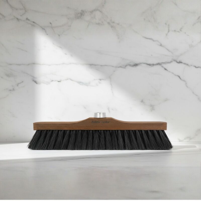 Andree Jardin "Heritage" 43cm Ash Wood Outdoor Broom Head with Black Fibers