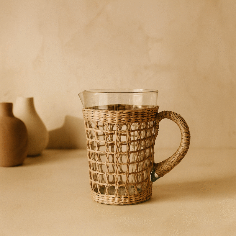 Seagrass Cage Pitcher