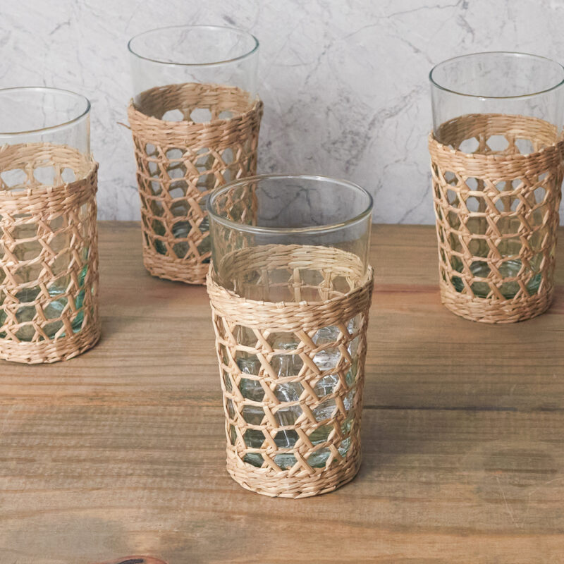 Grand verre Cage en herbe de mer