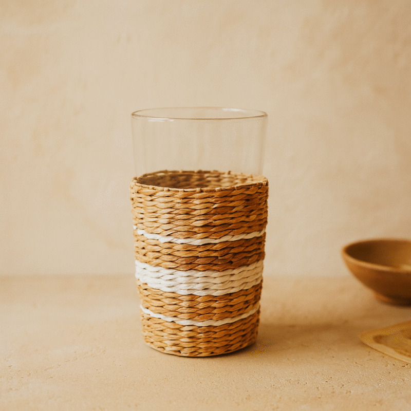 Seagrass White Stripe Highball