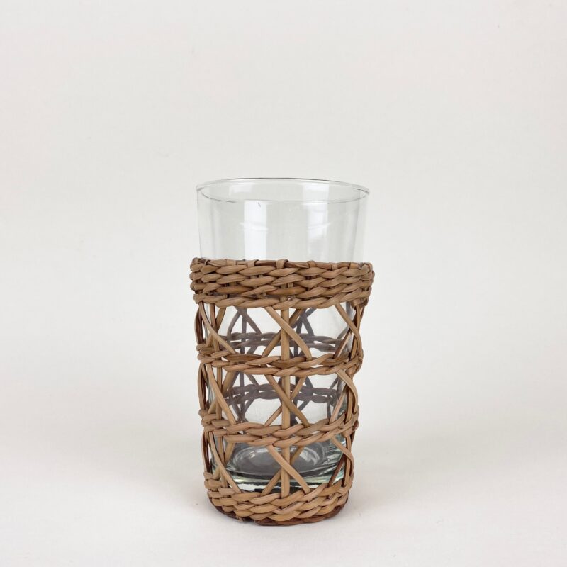 Grand verre Cage en rotin