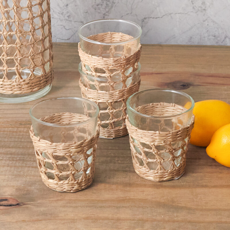 Petit verre Cage en herbe de mer