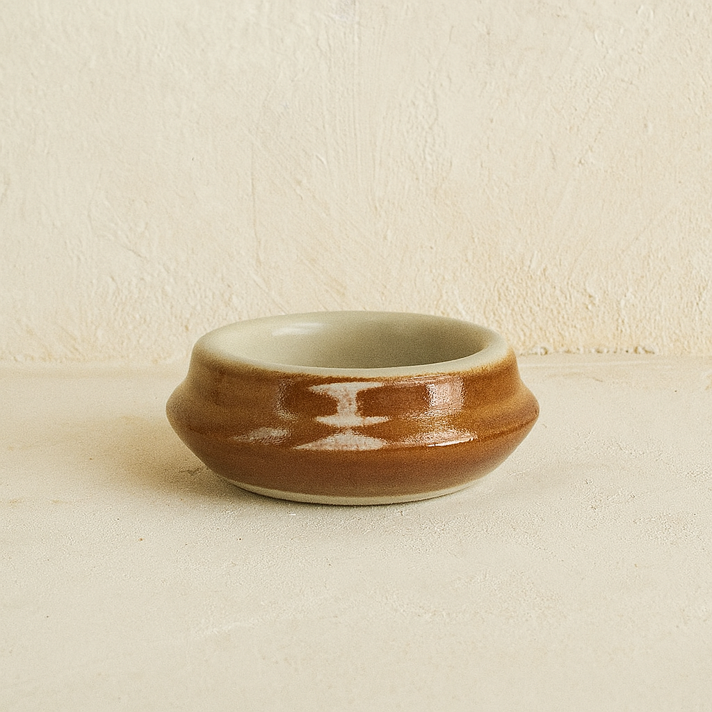 Pot à beurre Poterie Renault - (0,02 L) Brun