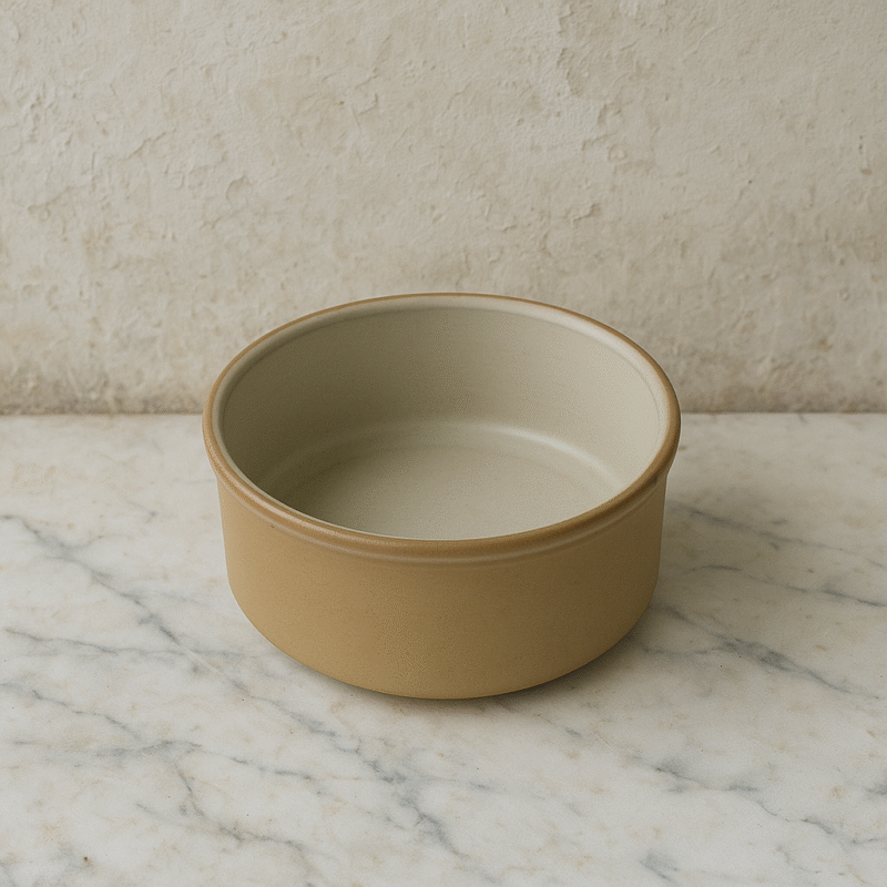 Bol rond Poterie Renault - Très petit (0,185 L) Brun