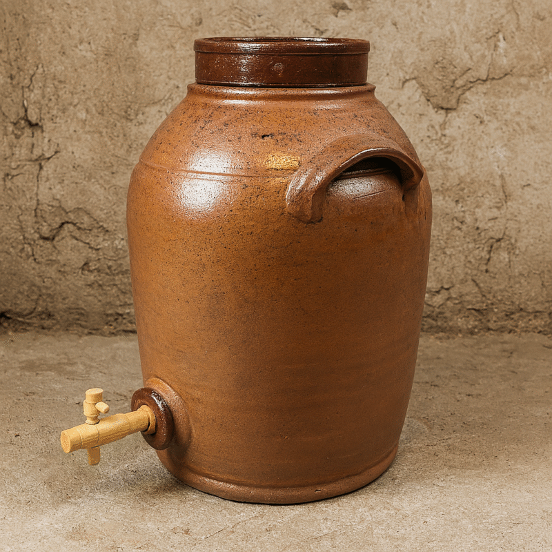 Bocal à vinaigre Poterie Renault - Moyen (8 L) - Sel