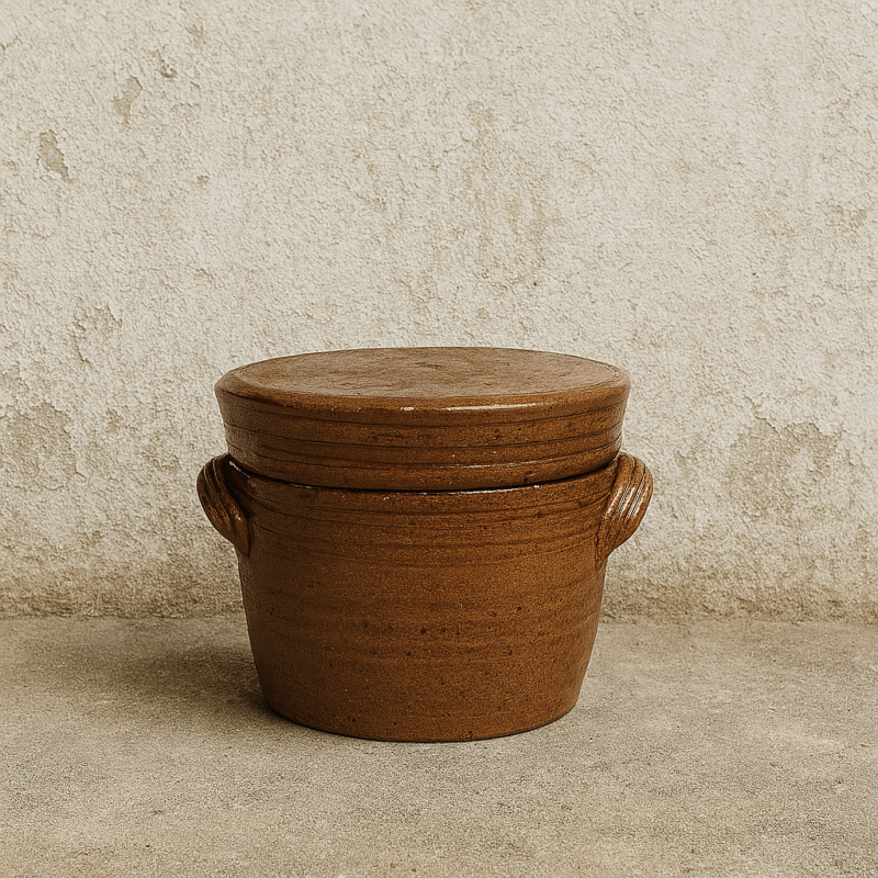 Pot à beurre conique Poterie Renault (0,25 L) - Sel