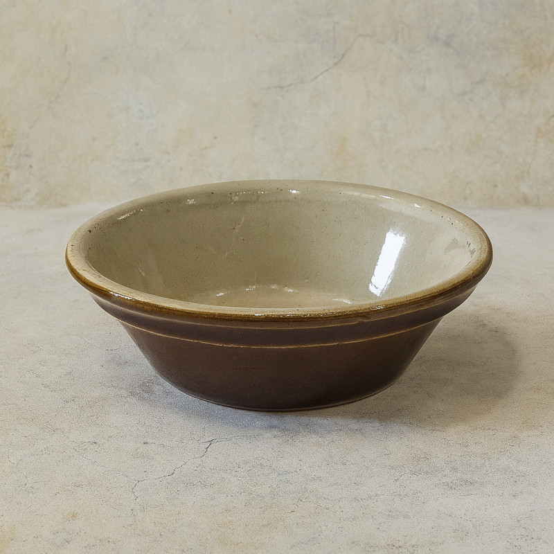 Tasse peu profonde - Poterie Renault (0,15 L) - Marron