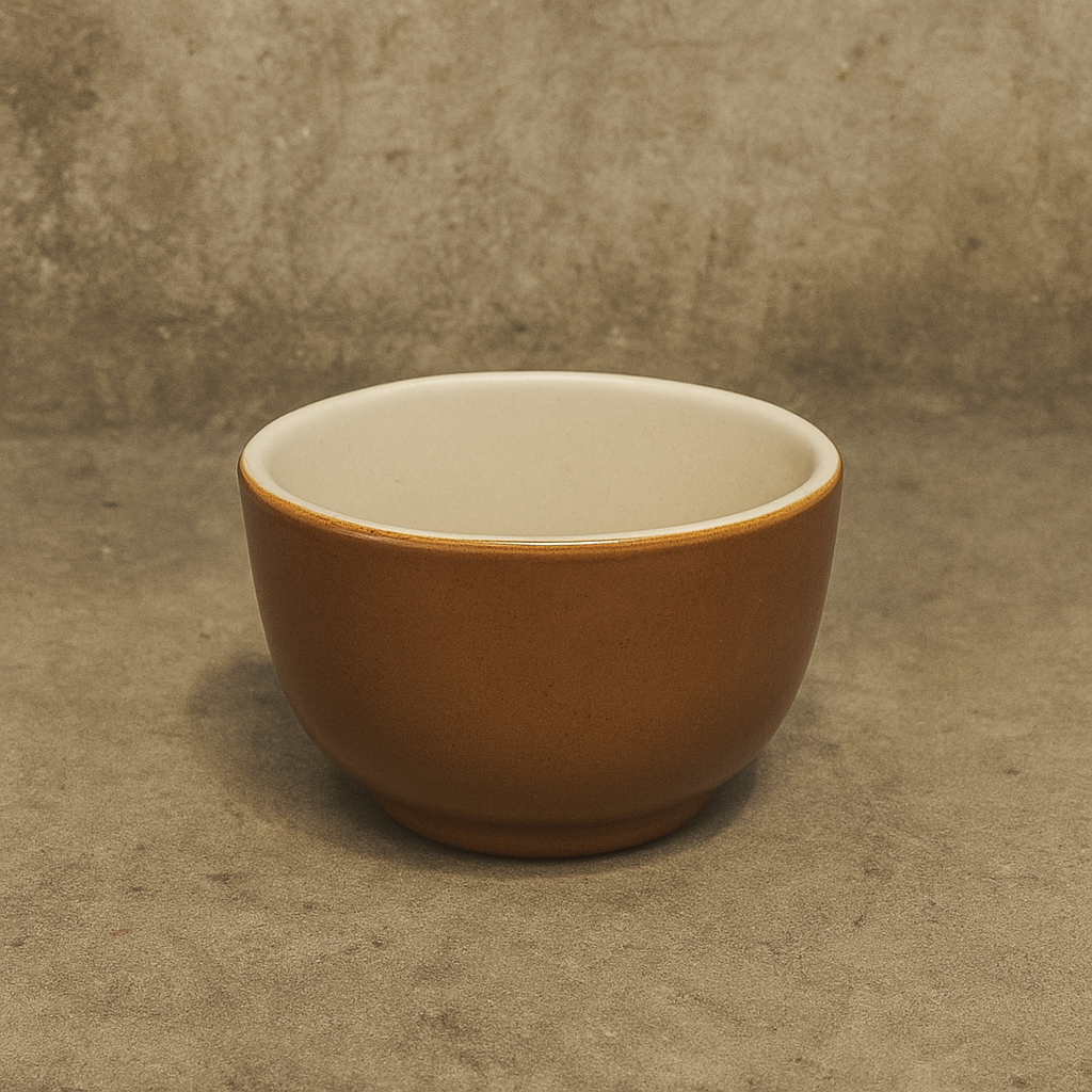 Poterie Renault Brown Bowl- (0.25 L) Brown-- Small