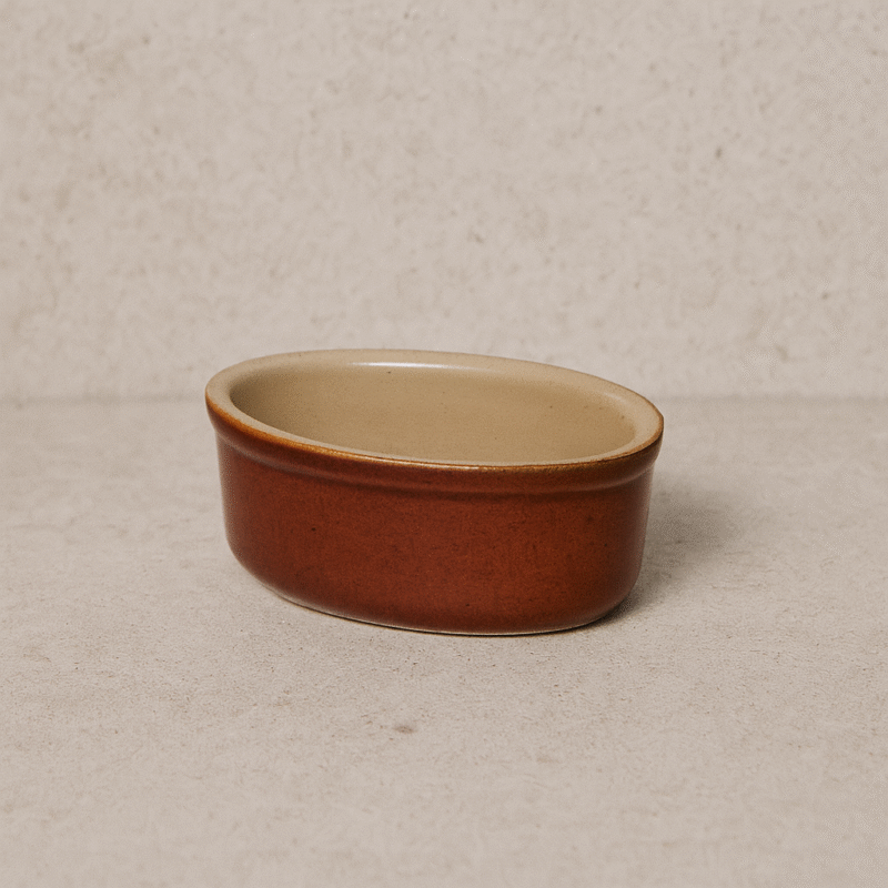 Plat Oval - Poterie Renault (0,125 L) - Marron