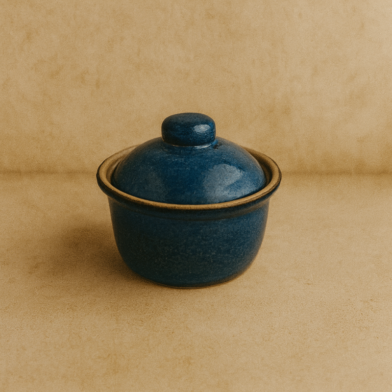 Poterie Renault Blue Terrine Foie Gras XS - (0.075 L)