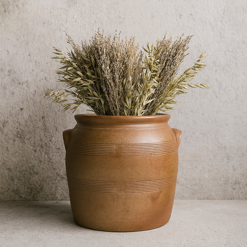 Pot baril Bonny sur Loire - Poterie Renault (Très Très Grand - 10 L) - Sel