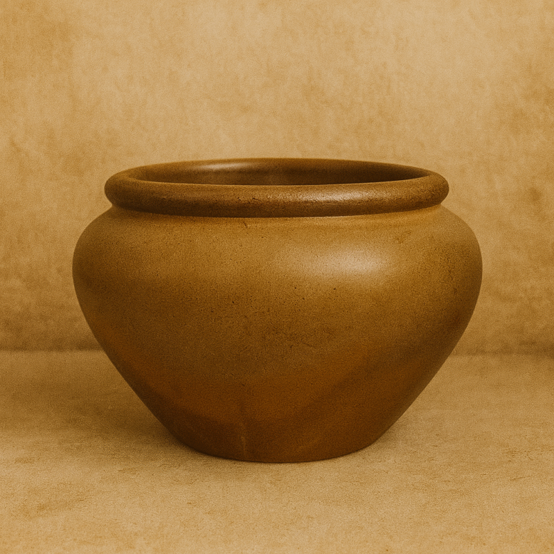 Poterie Renault Bonny sur Loire Low Jar #1 (8L) Salt