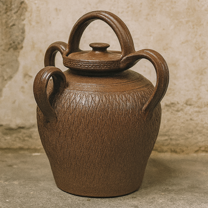 Bocal avec anse Poterie Renault Bonny sur Loire - 0,6 L / 20 oz - SEL