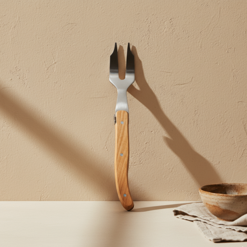 Laguiole Mini Cheese Fork, Olivewood