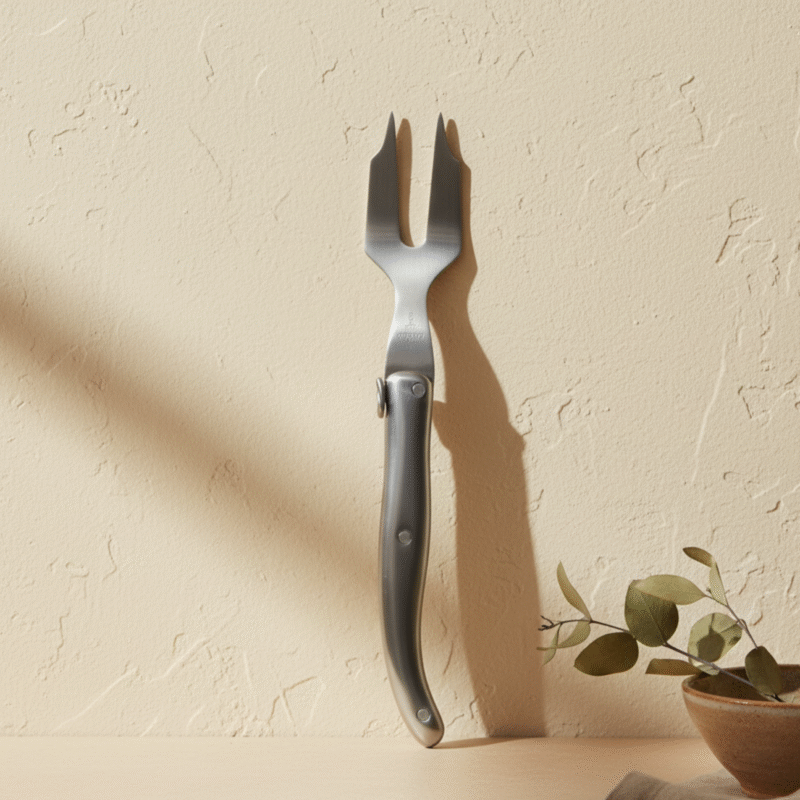 Laguiole Mini Cheese Fork, Stainless Steel