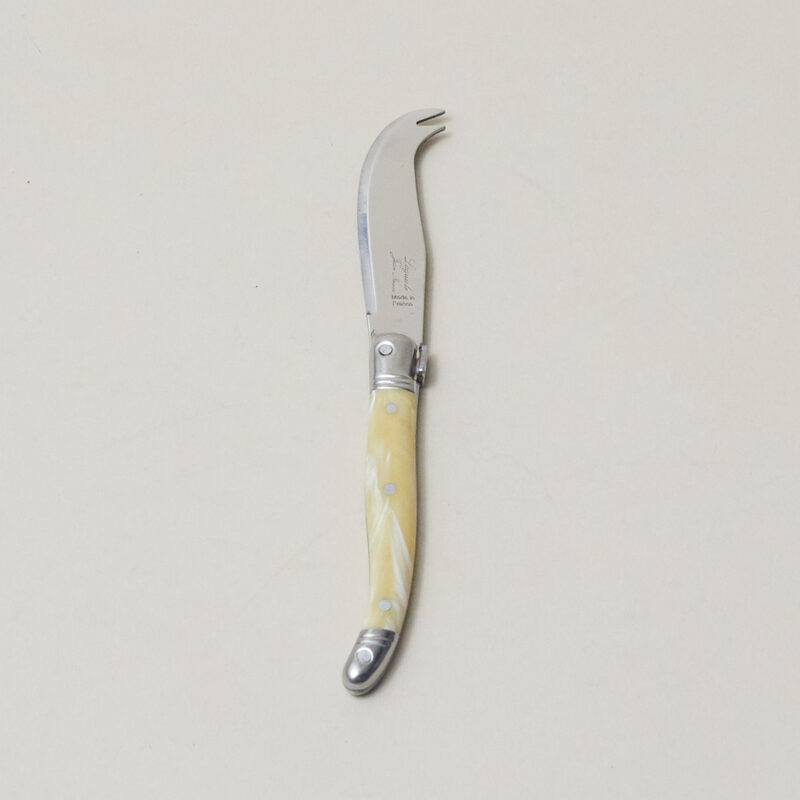 Laguiole Mini Fork-tipped Knife, Pale Horn - Image 2