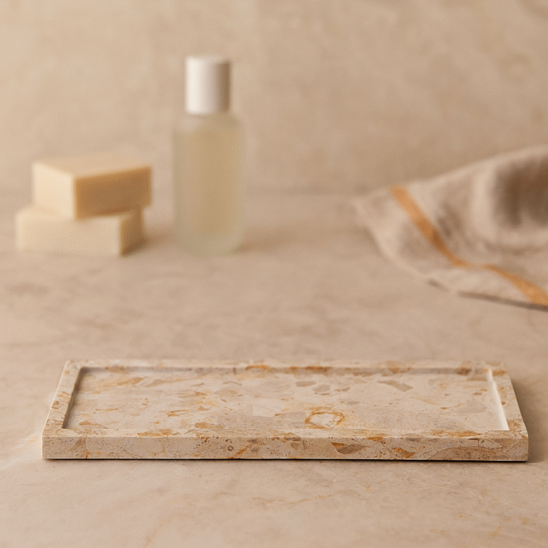 Ataca Marble Rectangular Tray