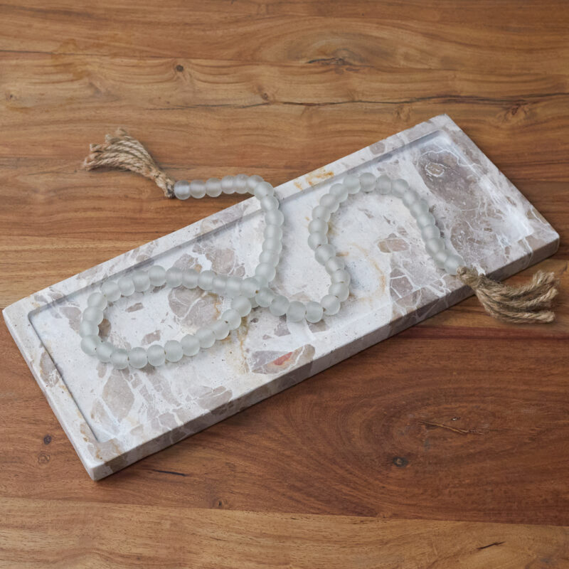 Plateau rectangulaire en marbre Ataca