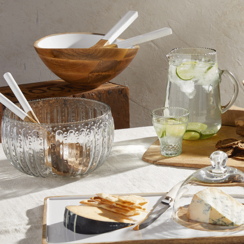 Ruffle Glass Lines Large Bowl - Image 2