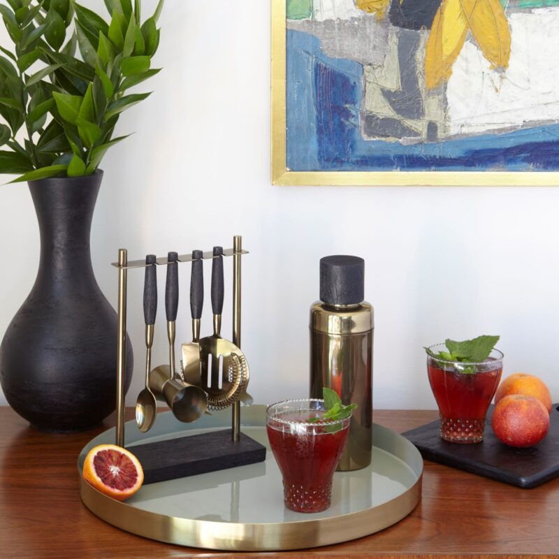 Arendal Aged Bronze Cocktail Shaker - Image 2