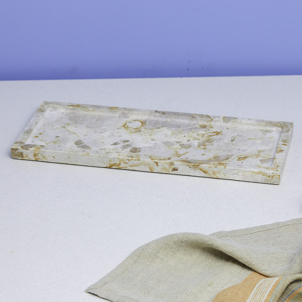 Plateau rectangulaire en marbre Ataca