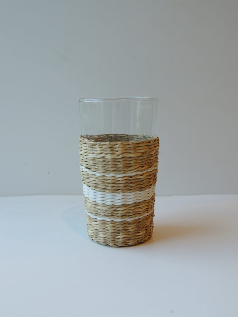 Seagrass White Stripe Highball