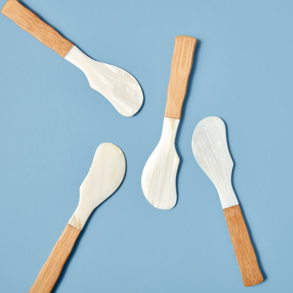 Seashell & Bamboo Spreaders, Set of 4 - Image 3