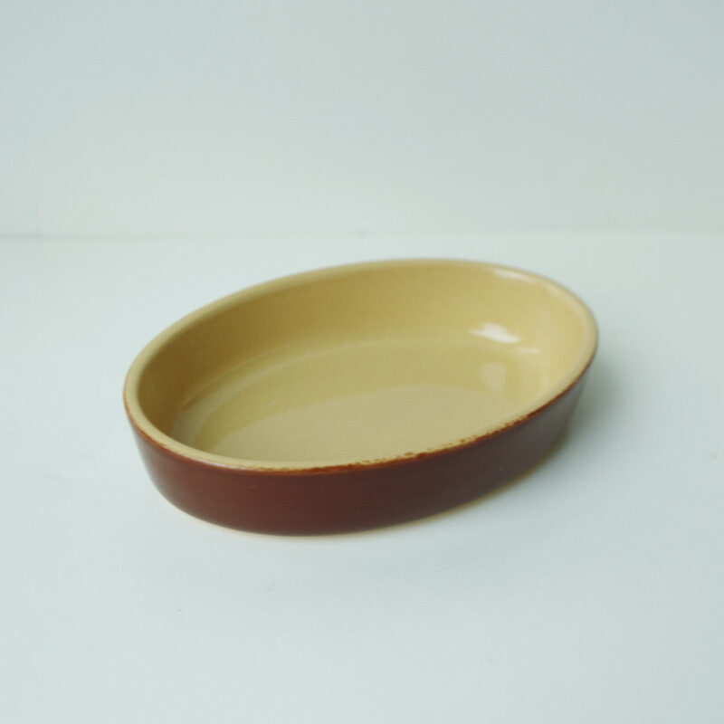 Plat ovale - Poterie Renault (Moyen - 1 L) - Marron
