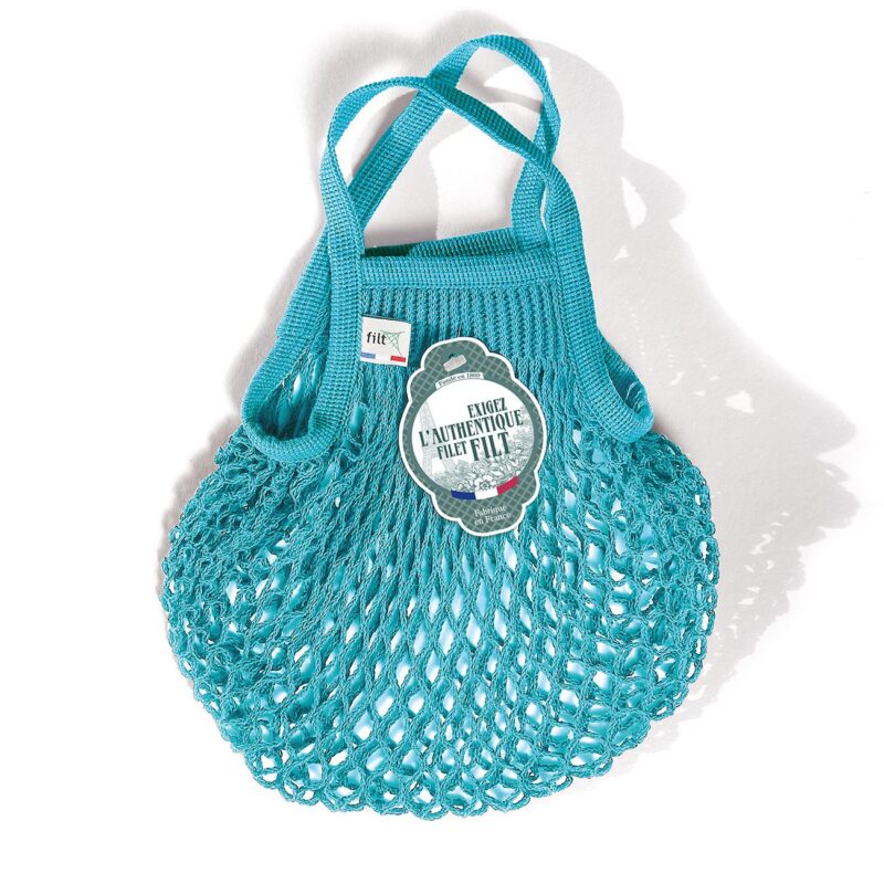 Filt Turquoise Cotton Sack Mini-301BLEUJOYAU