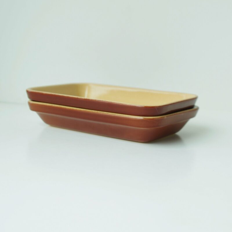 Poterie Renault Rectangular Plate - XSmall (0.25 L) - Brown
