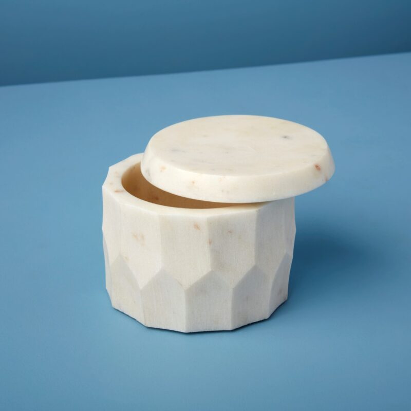 Vittoria Marble Canister, Short