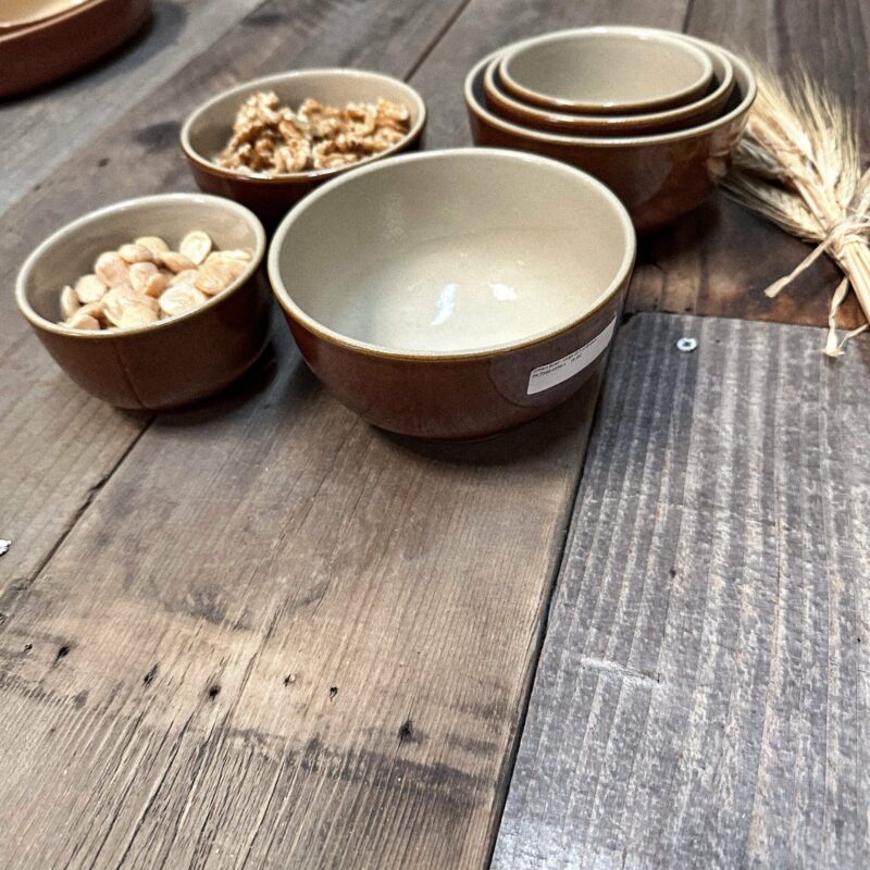 Poterie Renault Brown Bowl- (0.5 L) Brown-- Large