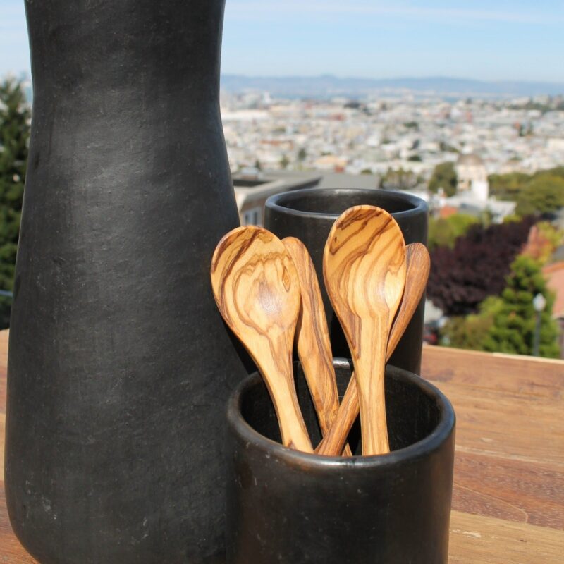 Olive Wood Spoons, Large, Set of 4 - Image 2