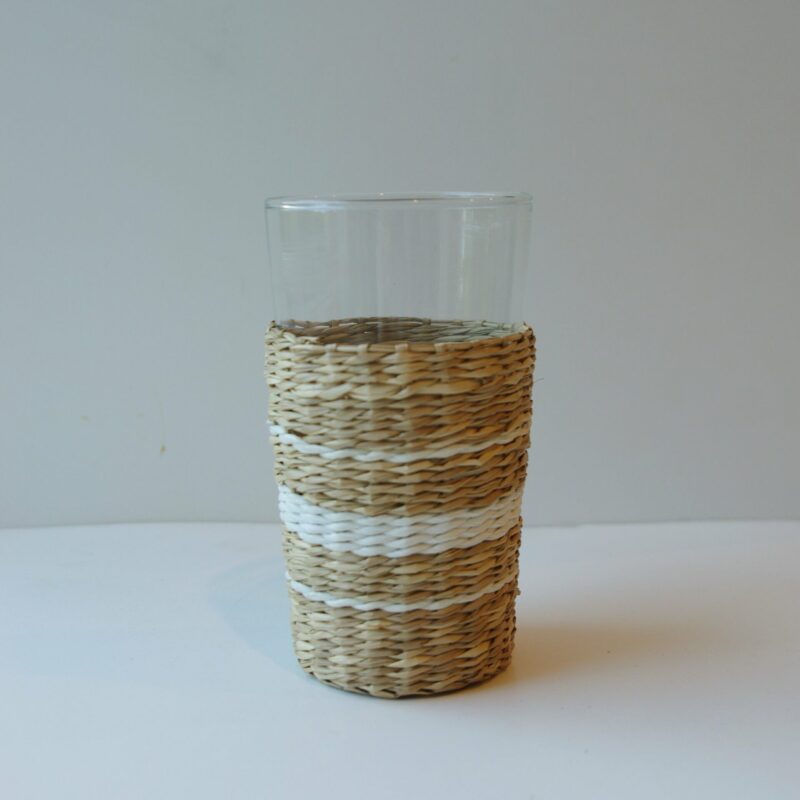 Seagrass White Stripe Highball