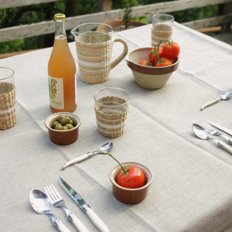 Seagrass White Stripe Tumbler