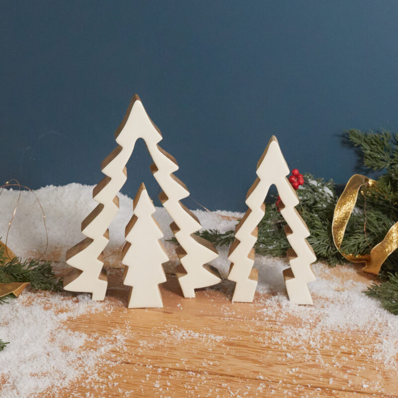 Mango Wood & Enamel Pop-Out Tree - Image 2