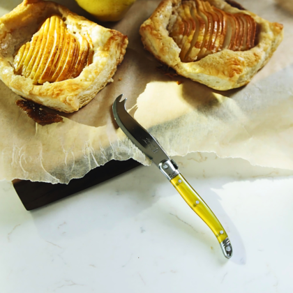 Mini-couteau à fourche Laguiole, jaune