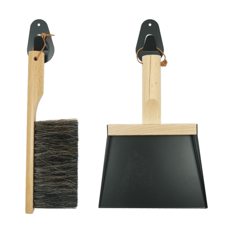 Andree Jardin "Mr & Mrs Clynk" Black Hand Brush, Dustpan and Wall Hooks - Image 4