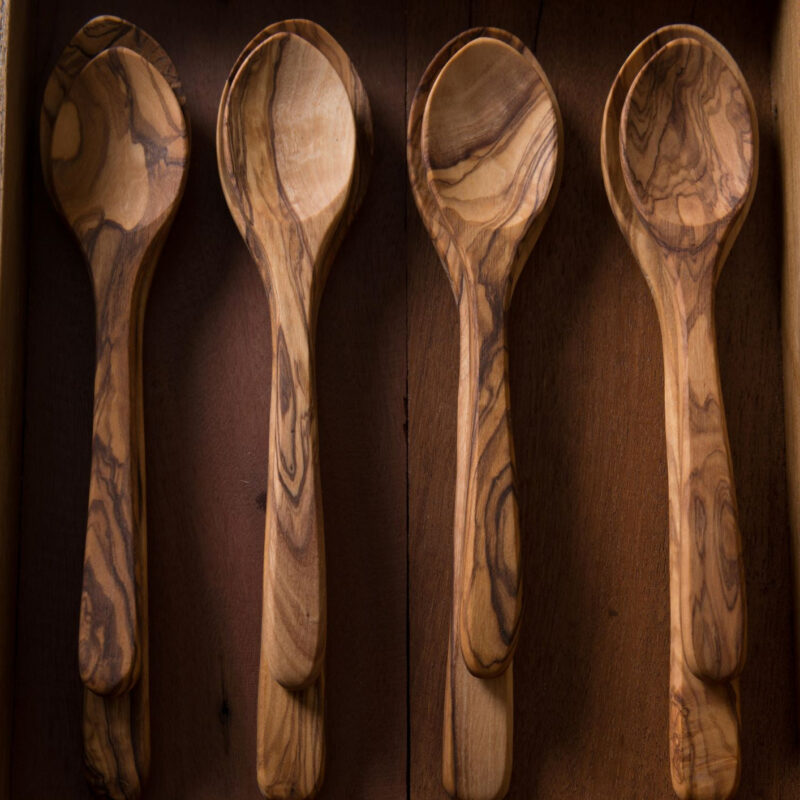 Olive Wood Spoons, Large, Set of 4 - Image 4