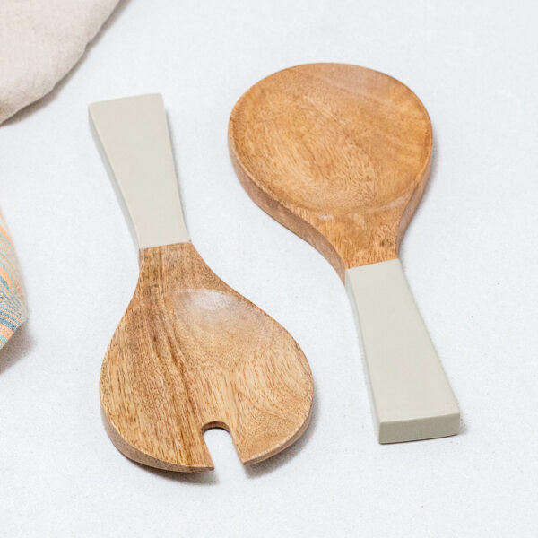 Madras Small Serving Set, Taupe - Image 3