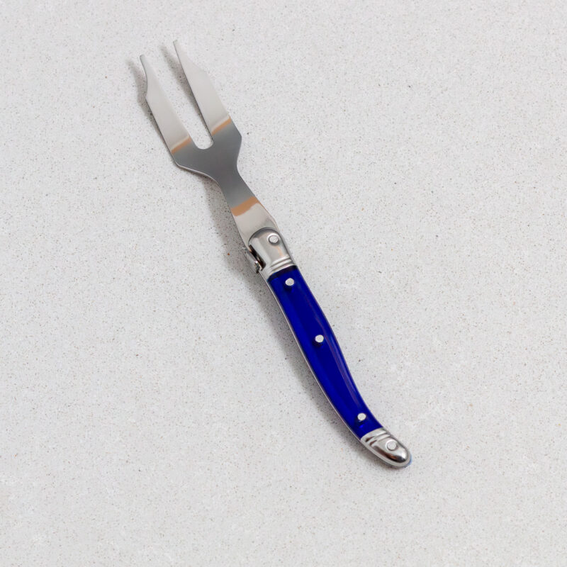 Laguiole Mini Cheese Fork, French Blue 10549
