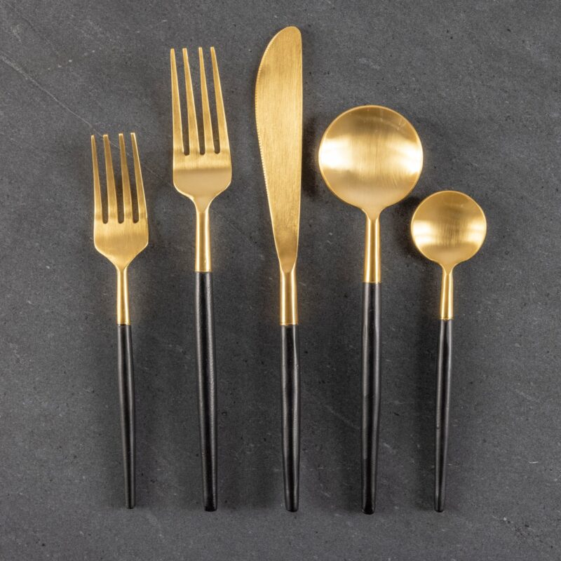 Black & Gold Flatware