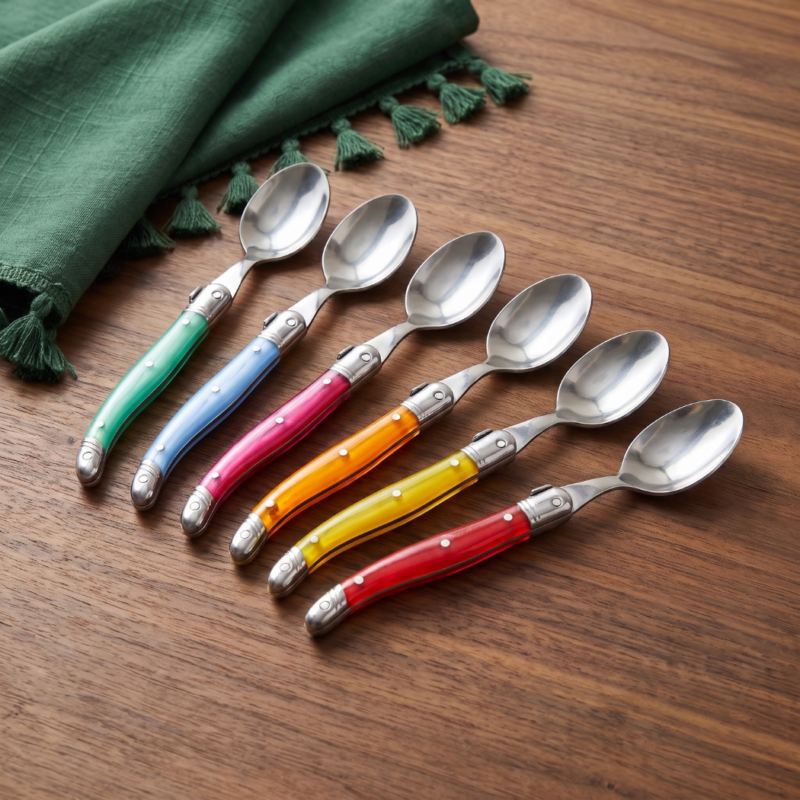 Set de 12 Cuillères à Café Laguiole, Arc-en-ciel