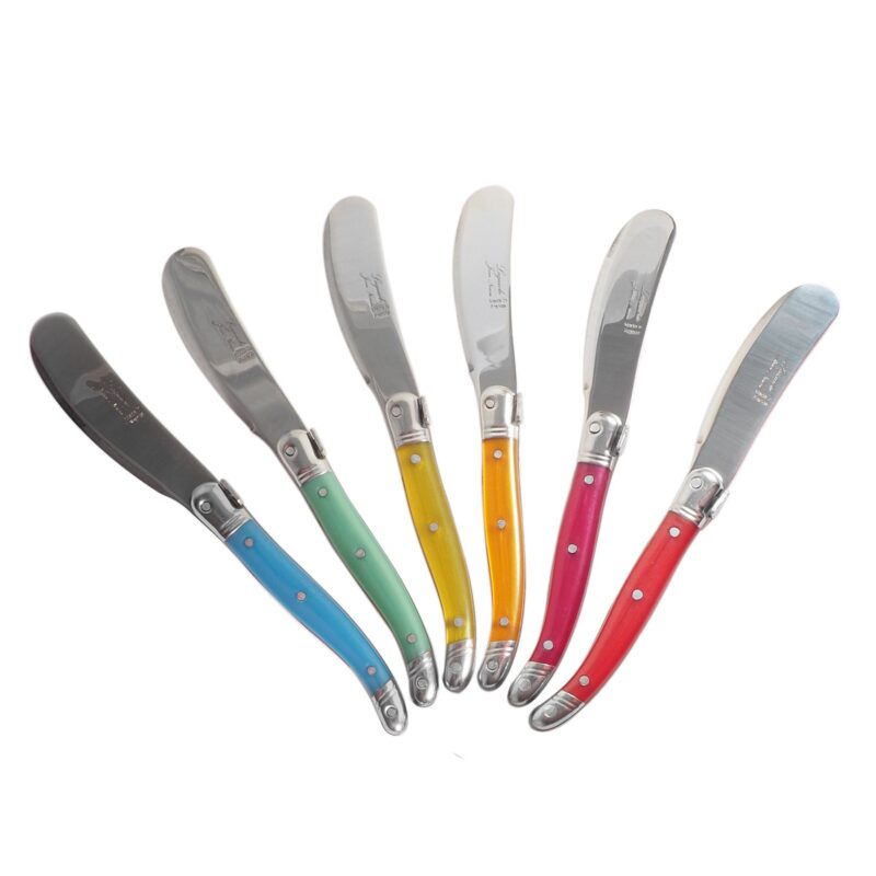 Set de 12 Mini Couteaux à Tartiner Laguiole, Arc-en-ciel
